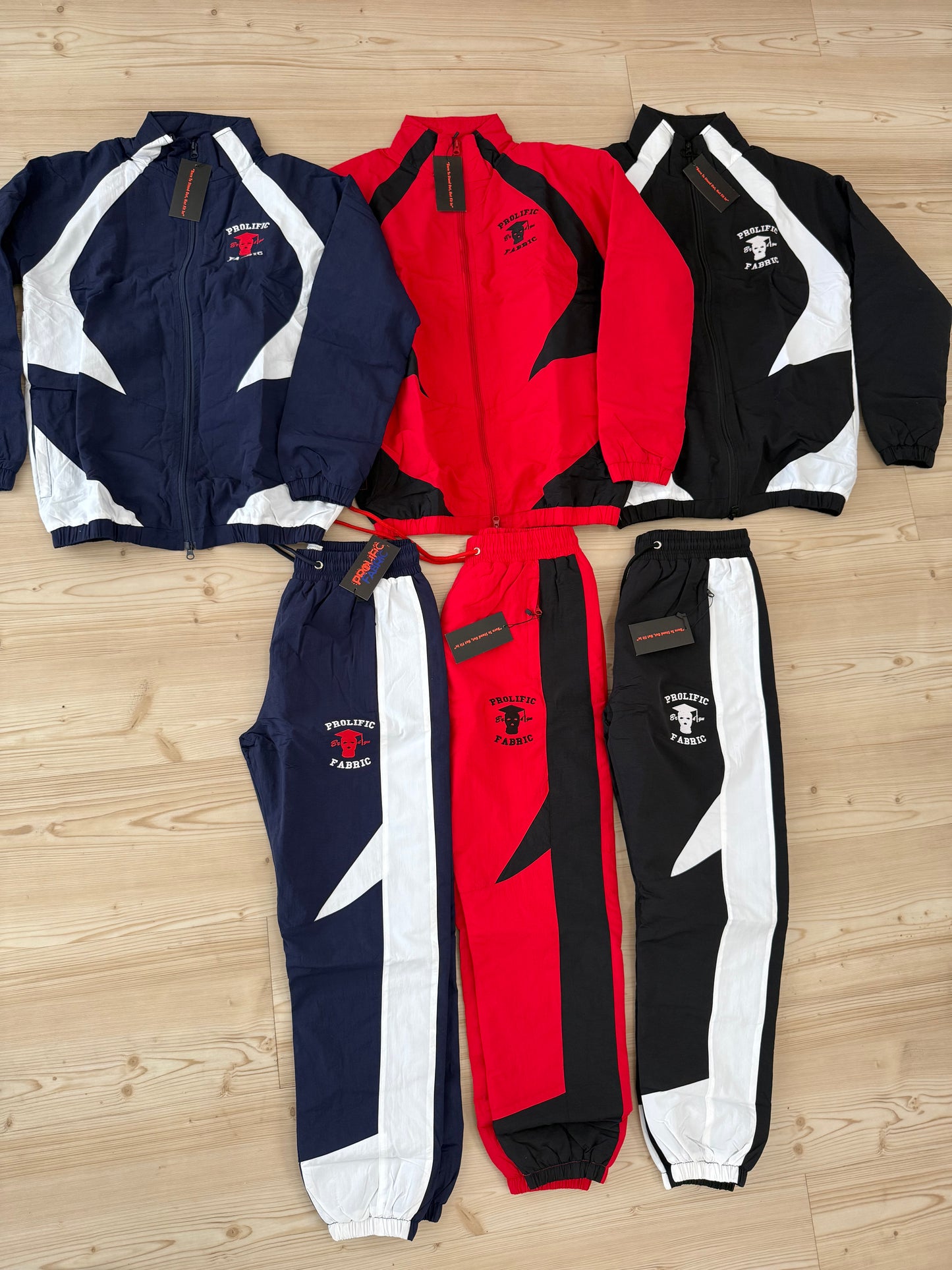 PROLIFIC DOUBLE LAYERED WINDBREAKER TRACKSUIT