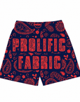 PAISLEY PRINT SHORTS
