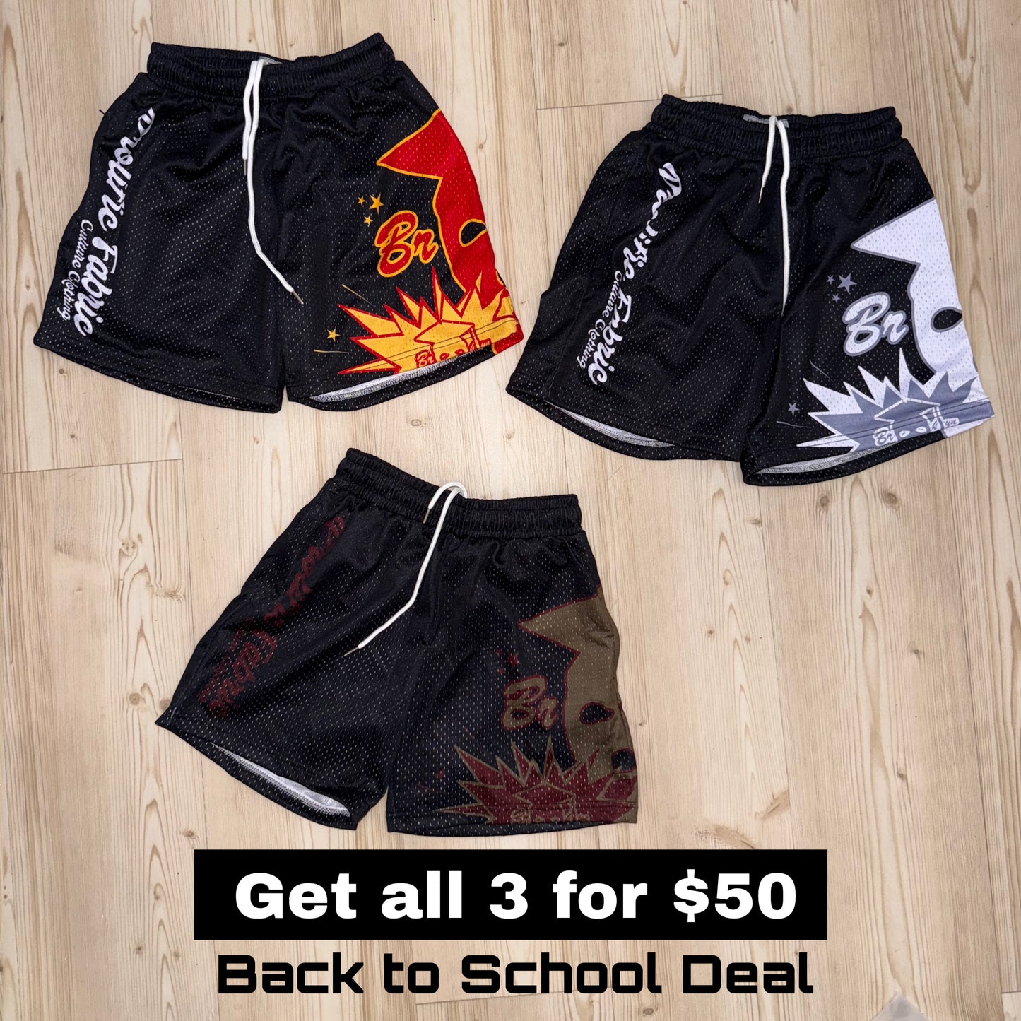 3 SHORTS BUNDLE DEAL FOR THE NEXT 3 HOURS ONLY