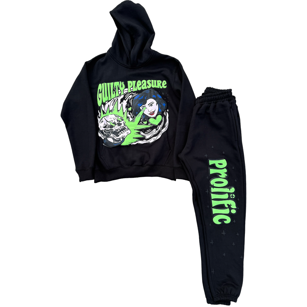 GUILTY PLEASURE SWEATSUIT – PROLIFIC FABRIC
