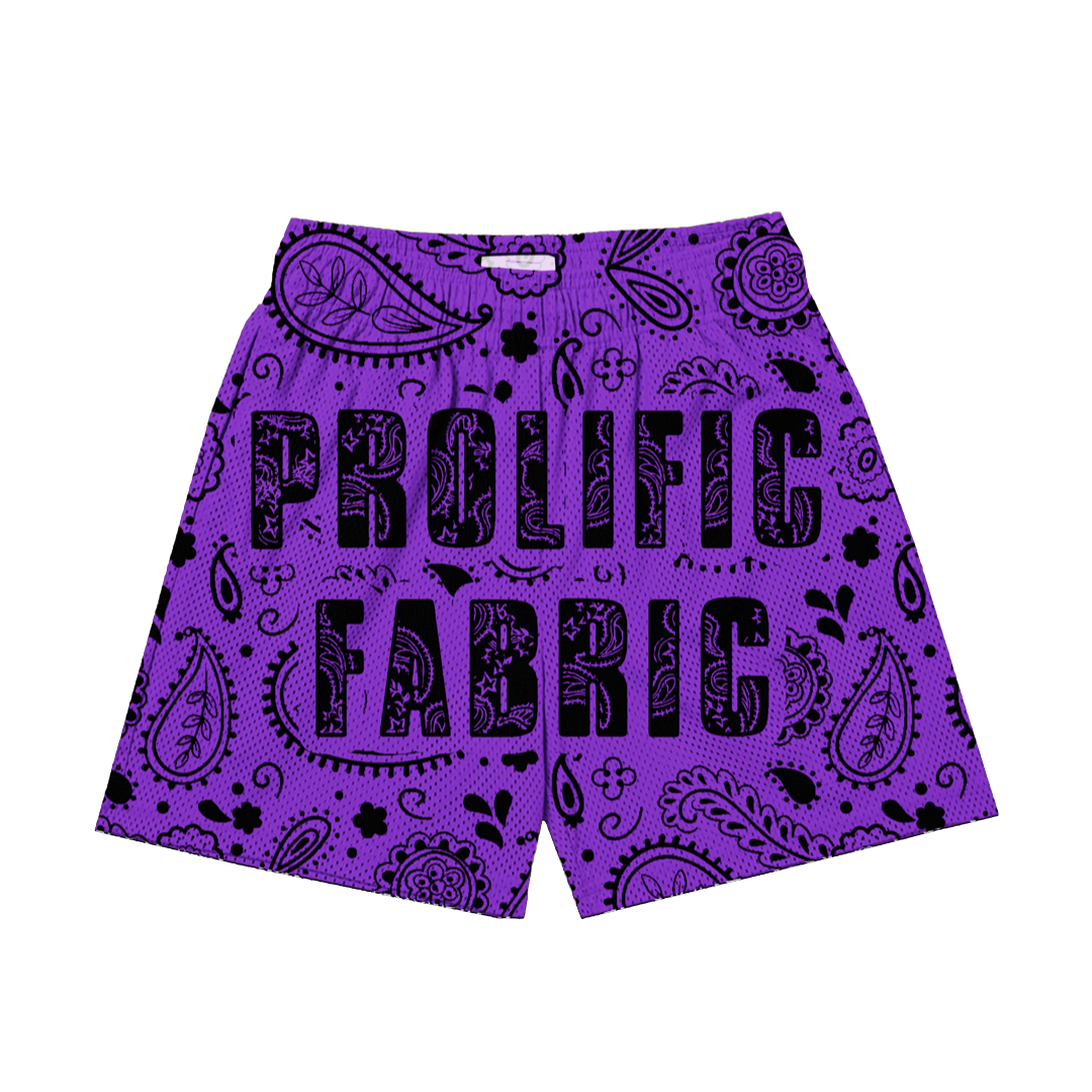 PROLIFIC PAISLEY PRINT SHORTS
