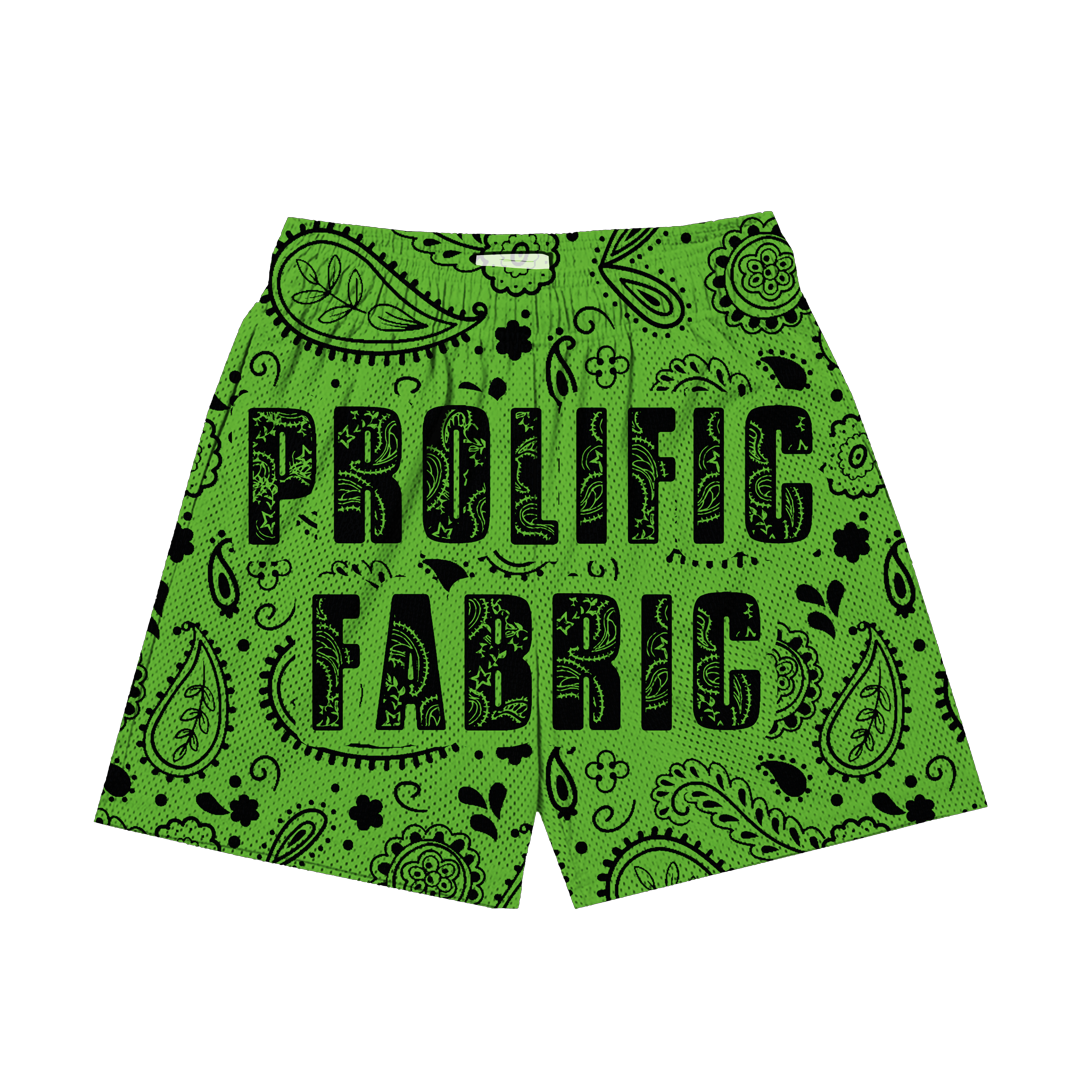 PROLIFIC PAISLEY PRINT SHORTS