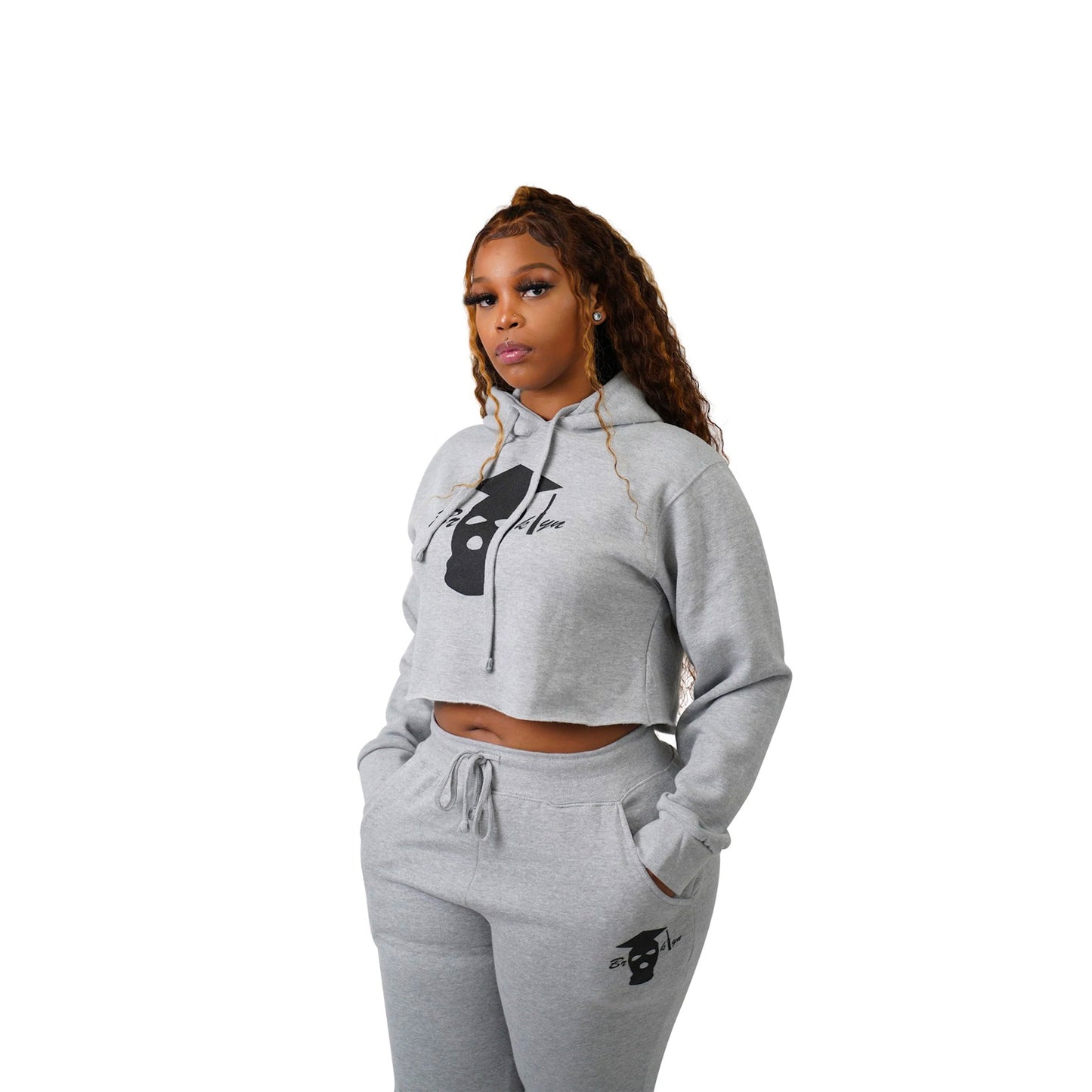 WOMEN CLASSIC GRADUATION CROP TOP SET