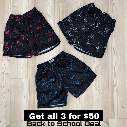 3 SHORTS BUNDLE DEAL FOR THE NEXT 3 HOURS ONLY