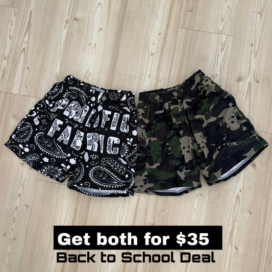 2 SHORTS BUNDLE DEAL FOR THE NEXT 3 HOURS ONLY