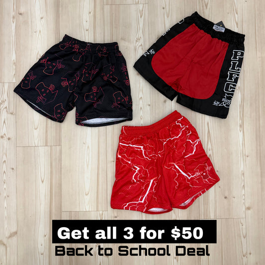 3 SHORTS BUNDLE DEAL FOR THE NEXT 3 HOURS ONLY
