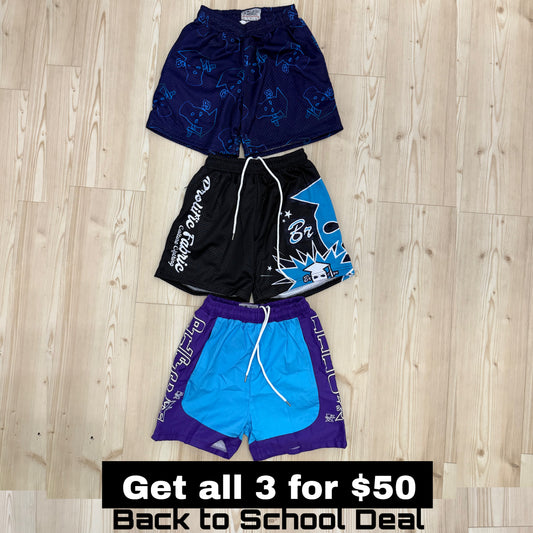 3 SHORTS BUNDLE DEAL FOR THE NEXT 3 HOURS ONLY