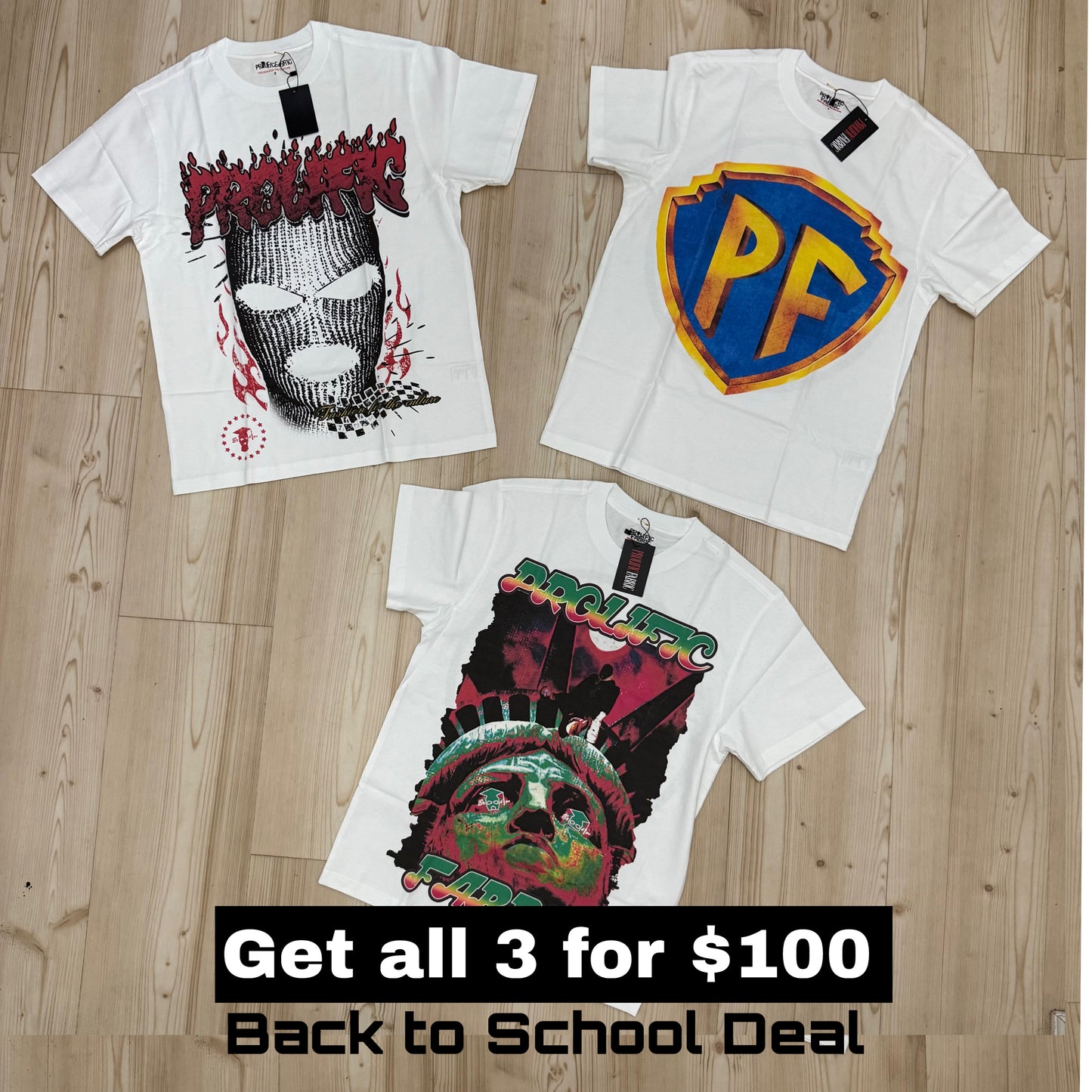 3 SHIRT BUNDLE DEAL FOR THE NEXT 3 HOURS ONLY