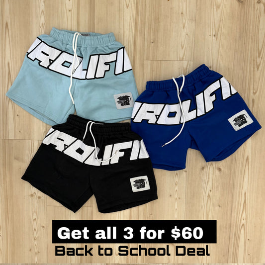3 SHORTS BUNDLE DEAL FOR THE NEXT 3 HOURS ONLY
