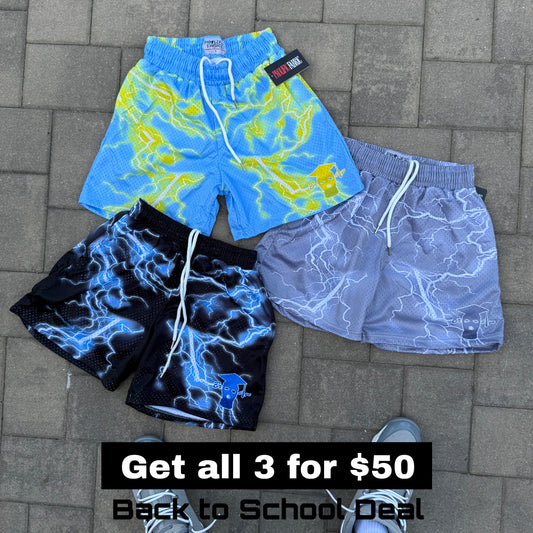 3 SHORTS BUNDLE DEAL FOR THE NEXT 3 HOURS ONLY