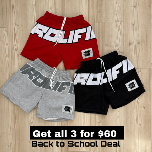 3 SHORTS BUNDLE DEAL FOR THE NEXT 3 HOURS ONLY