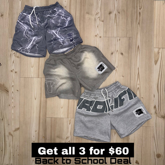 3 SHORTS BUNDLE DEAL FOR THE NEXT 3 HOURS ONLY