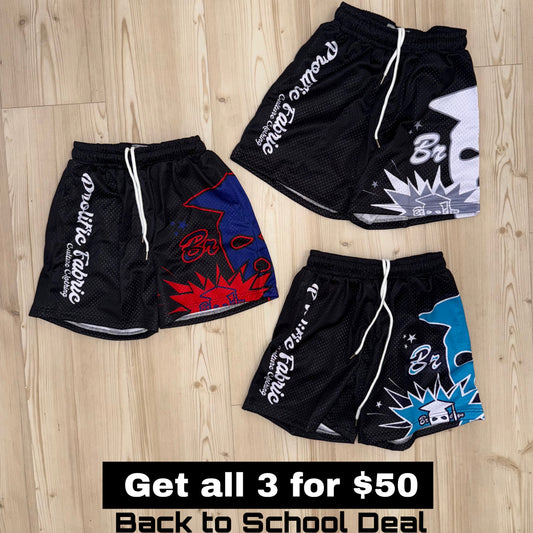 3 SHORTS BUNDLE DEAL FOR THE NEXT 3 HOURS ONLY