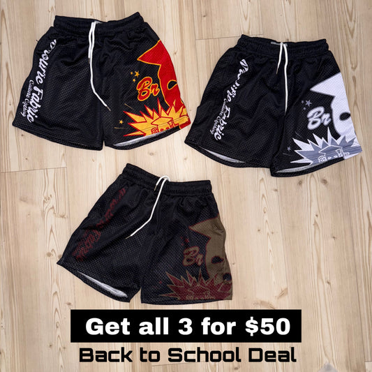 3 SHORTS BUNDLE DEAL FOR THE NEXT 3 HOURS ONLY